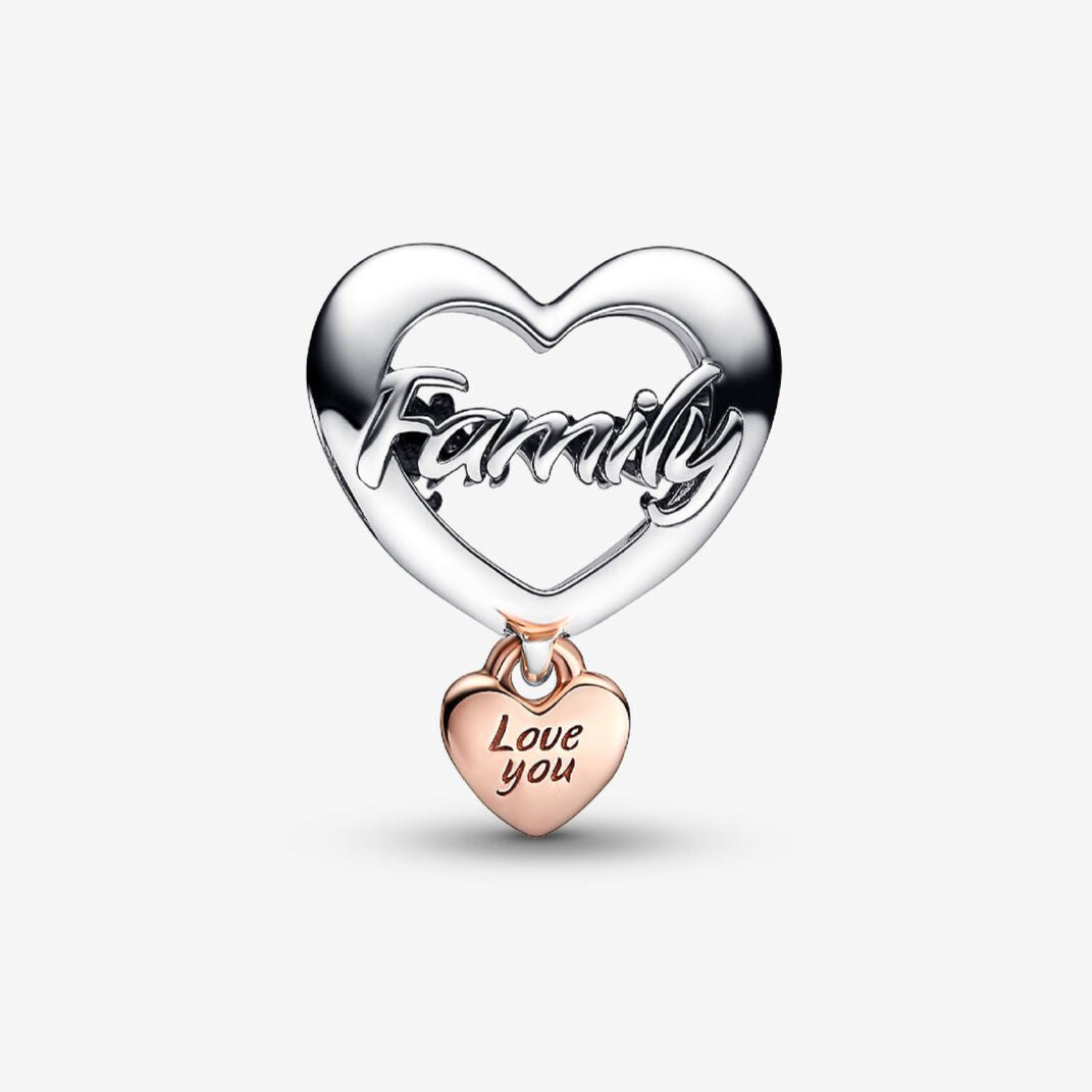 Charm Corazón Familia Te Amo