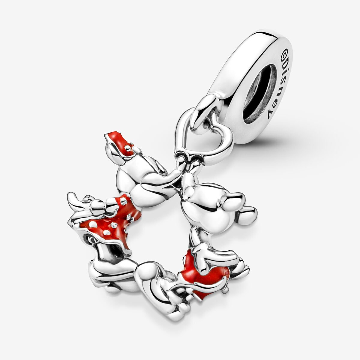 Charm Mickey & Minnie Mouse besándose de Disney