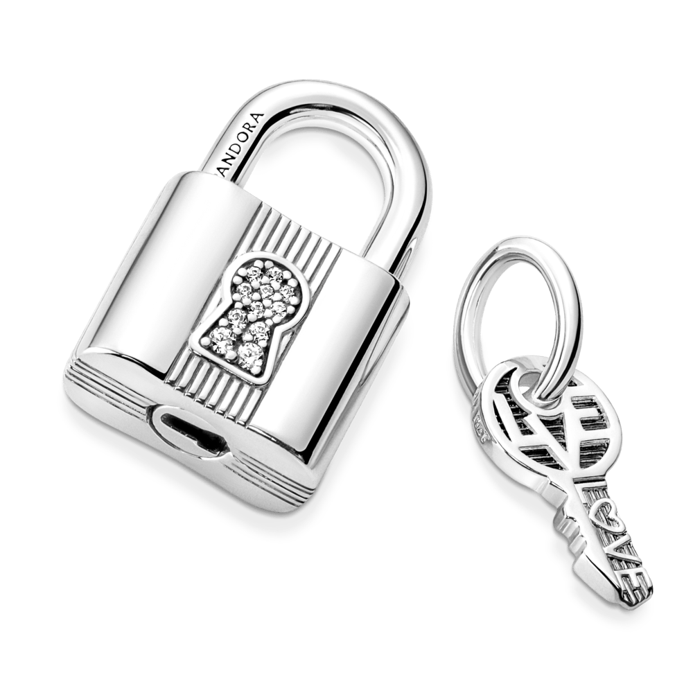 Charm Colgante Candado y Llave