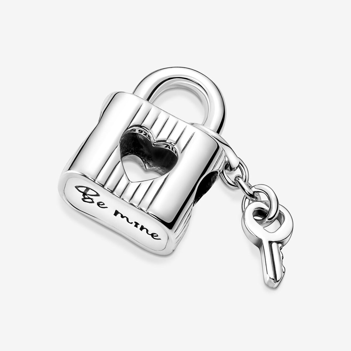 Charm Candado y Llave de Corazón