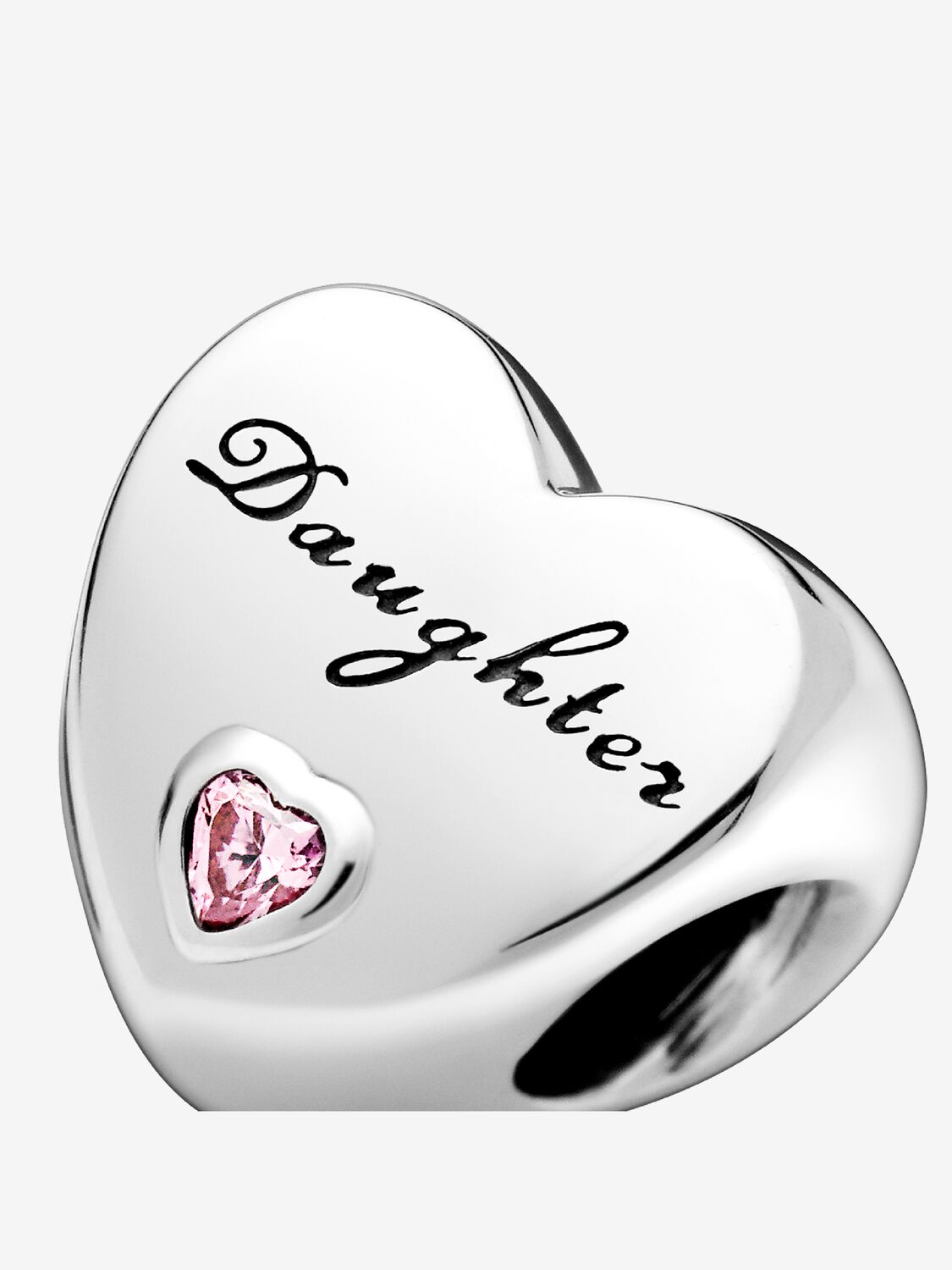 Charm Corazón de Hija Rosa