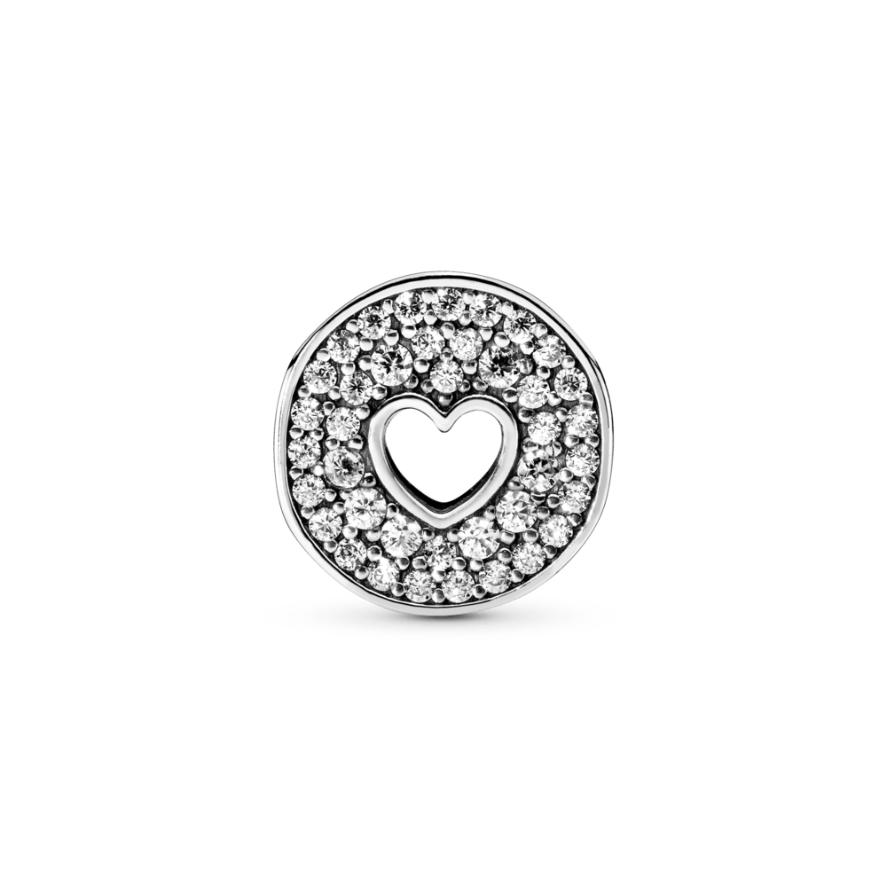 Charm de Aniversario Corazón y Pavé