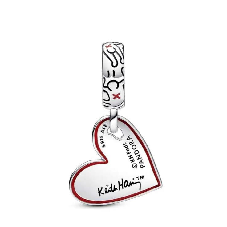 Charm Corazon Colgante Keith Haring