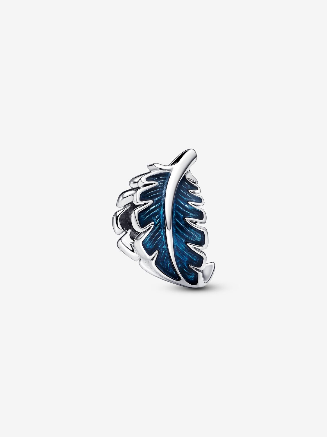 Charm Pluma Curvada Azul