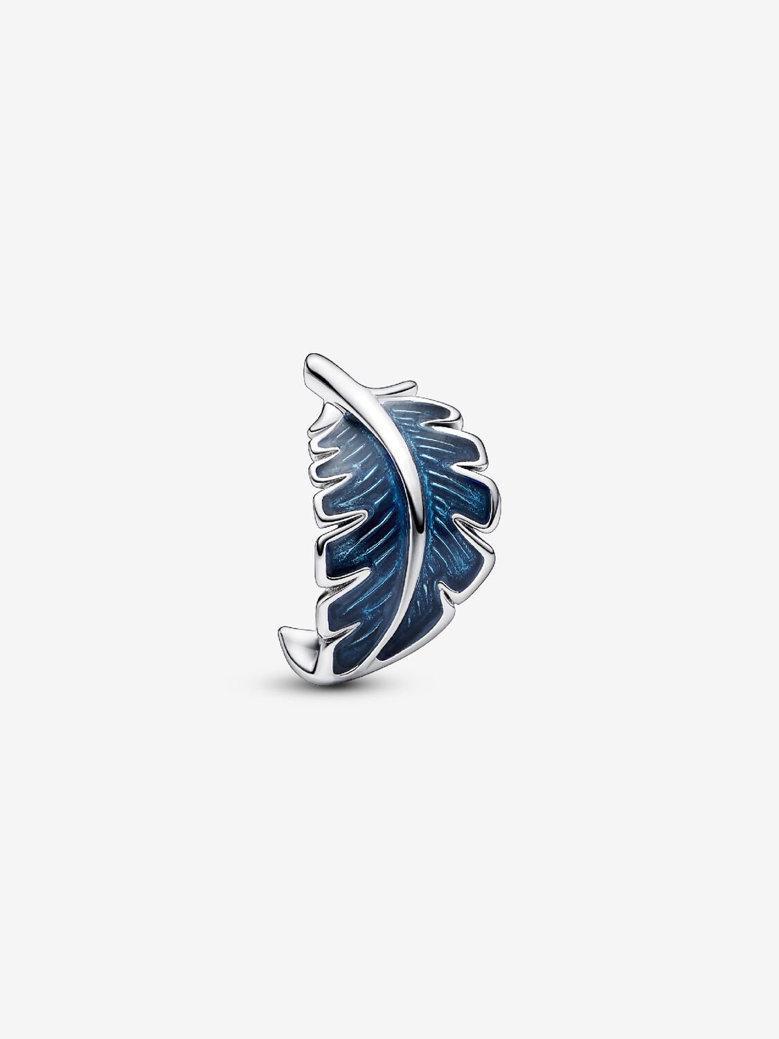 Charm Pluma Curvada Azul