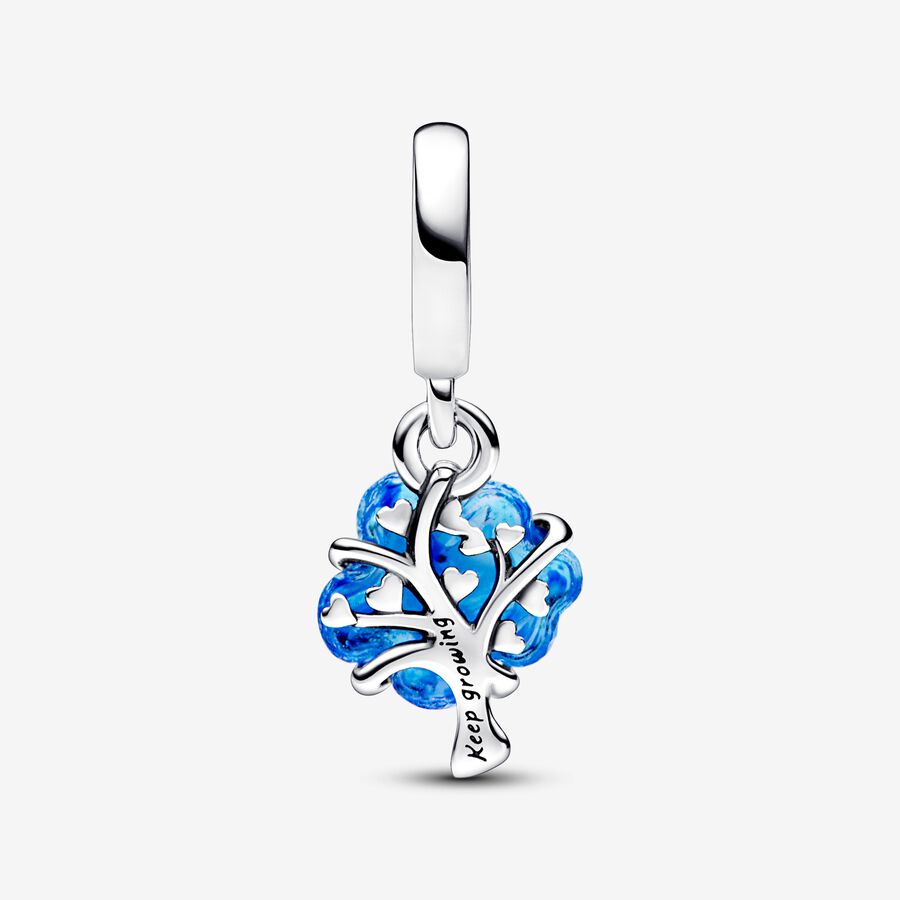 Charm Árbol de Familia de Cristal Murano