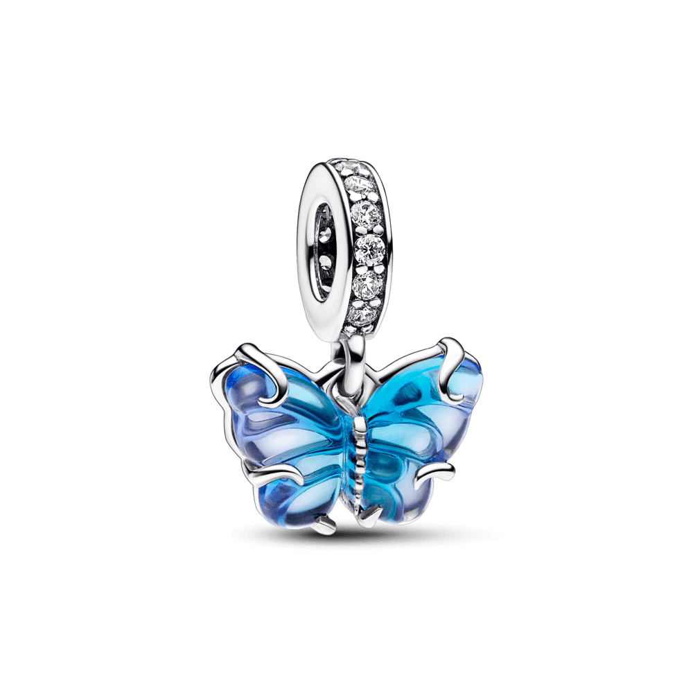 Charm Mariposa de Cristal Murano