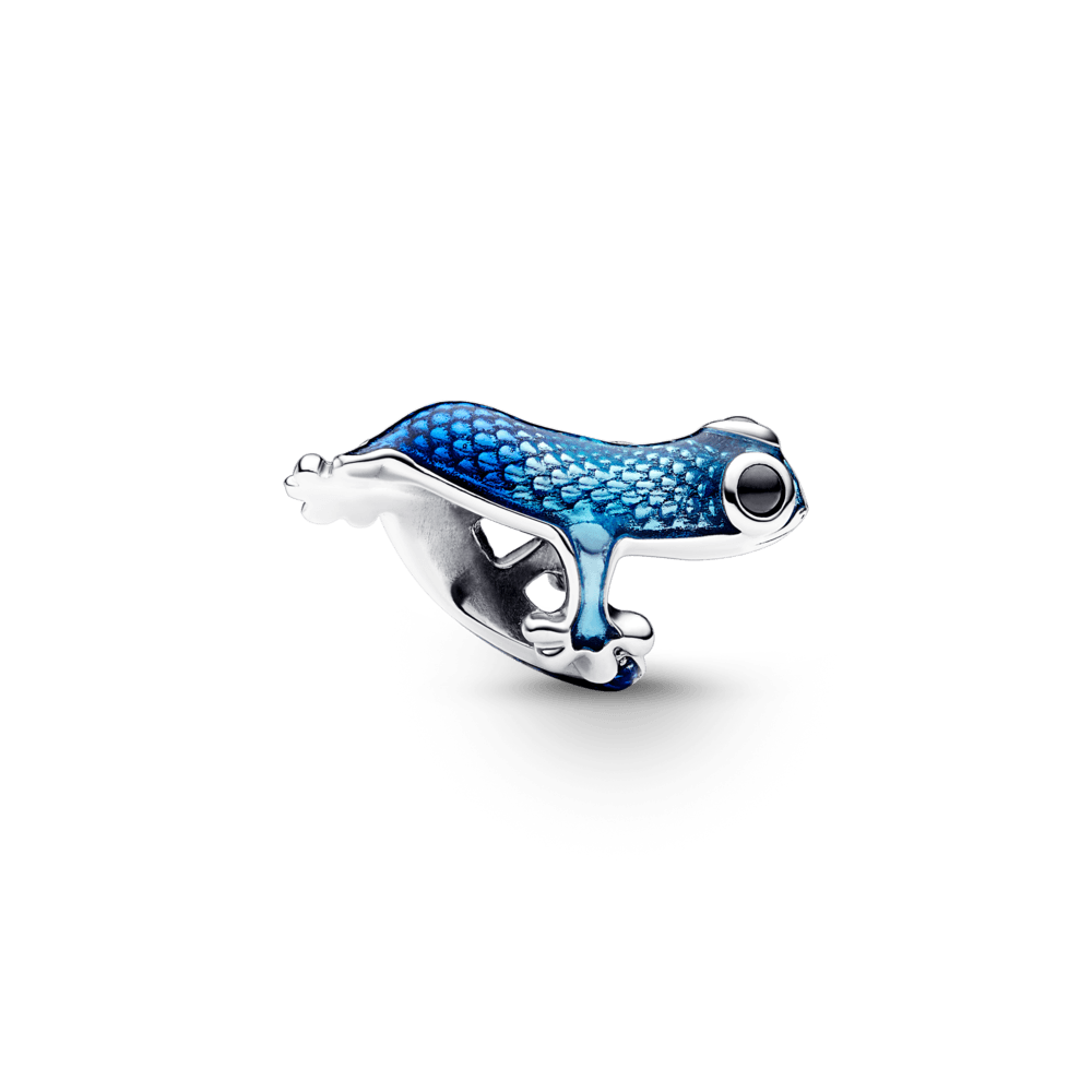Charm Gecko Azul Metalico
