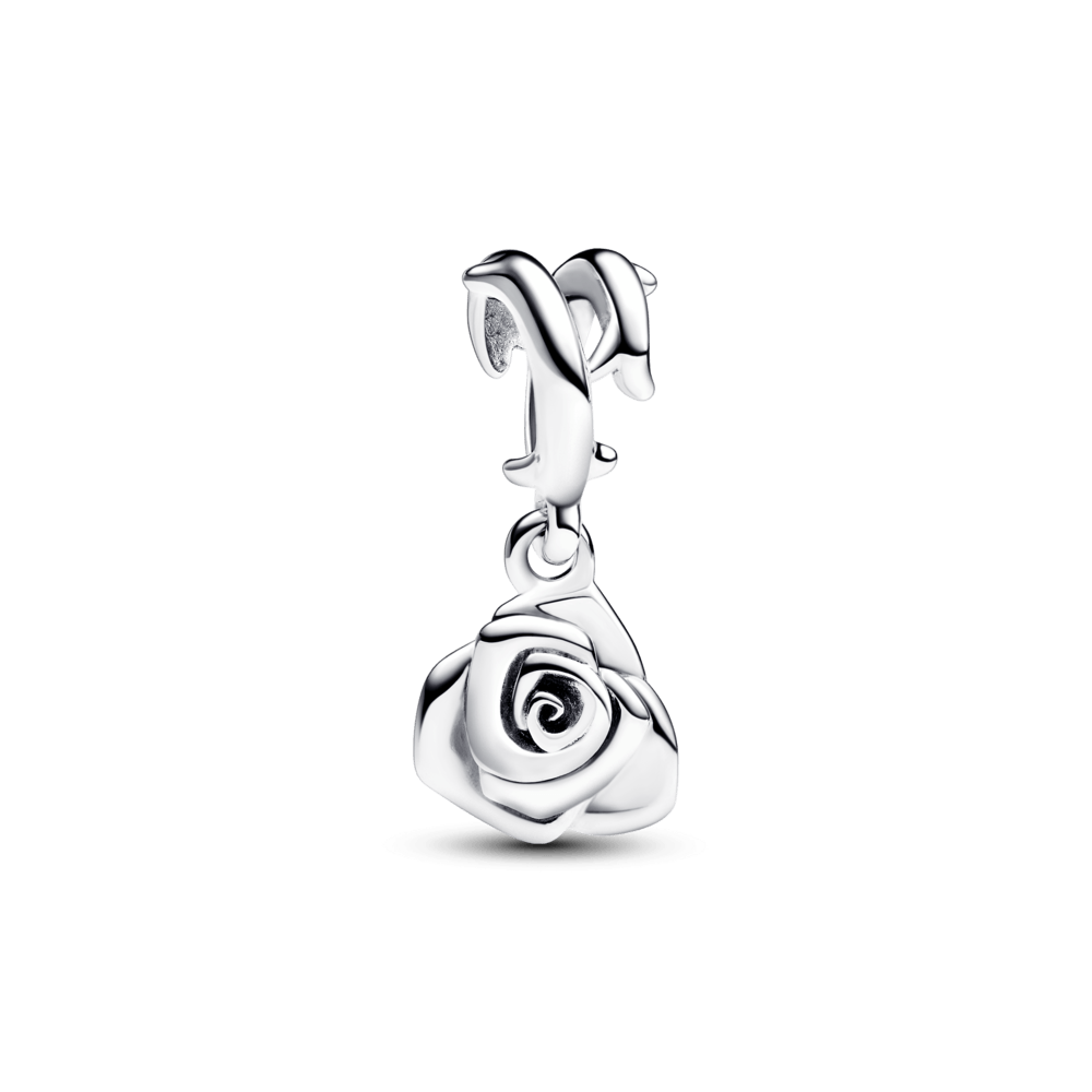 Charm Colgante Rosa Floreciendo