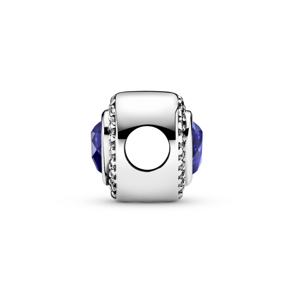 Charm Corazón Azul Resplandeciente