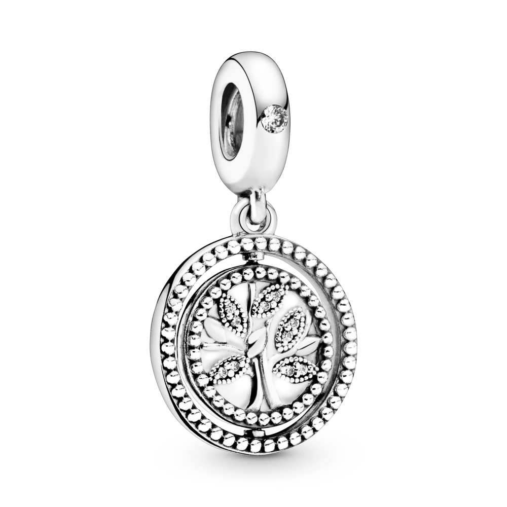 Charm Árbol De Familia Giratorio