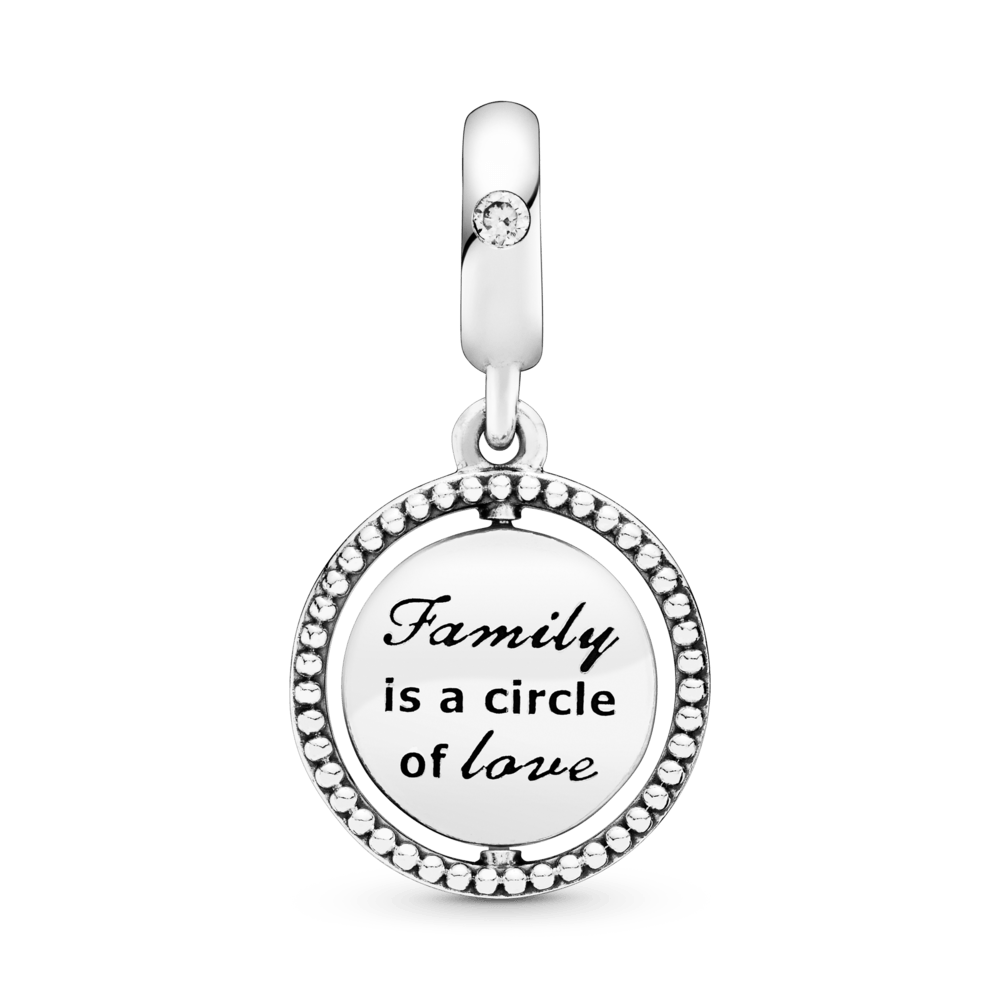 Charm Árbol De Familia Giratorio