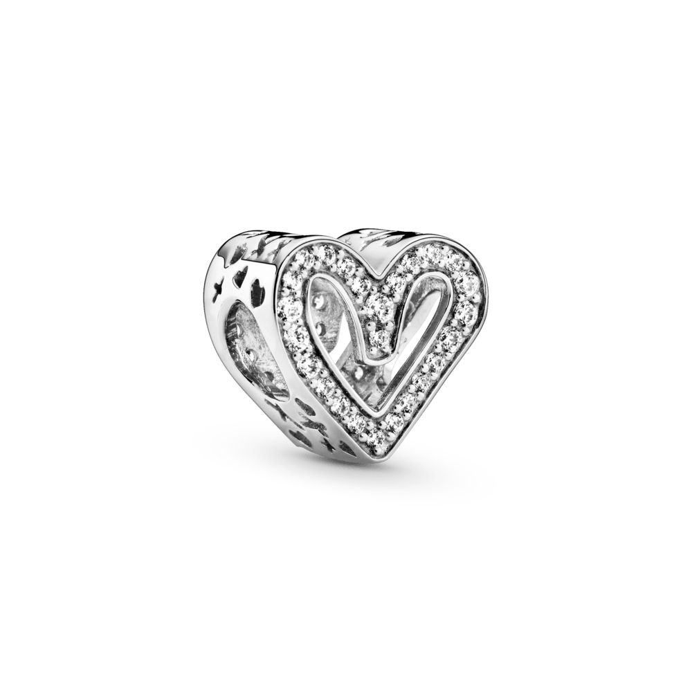 Charm Corazón Resplandeciente de Diseño Libre