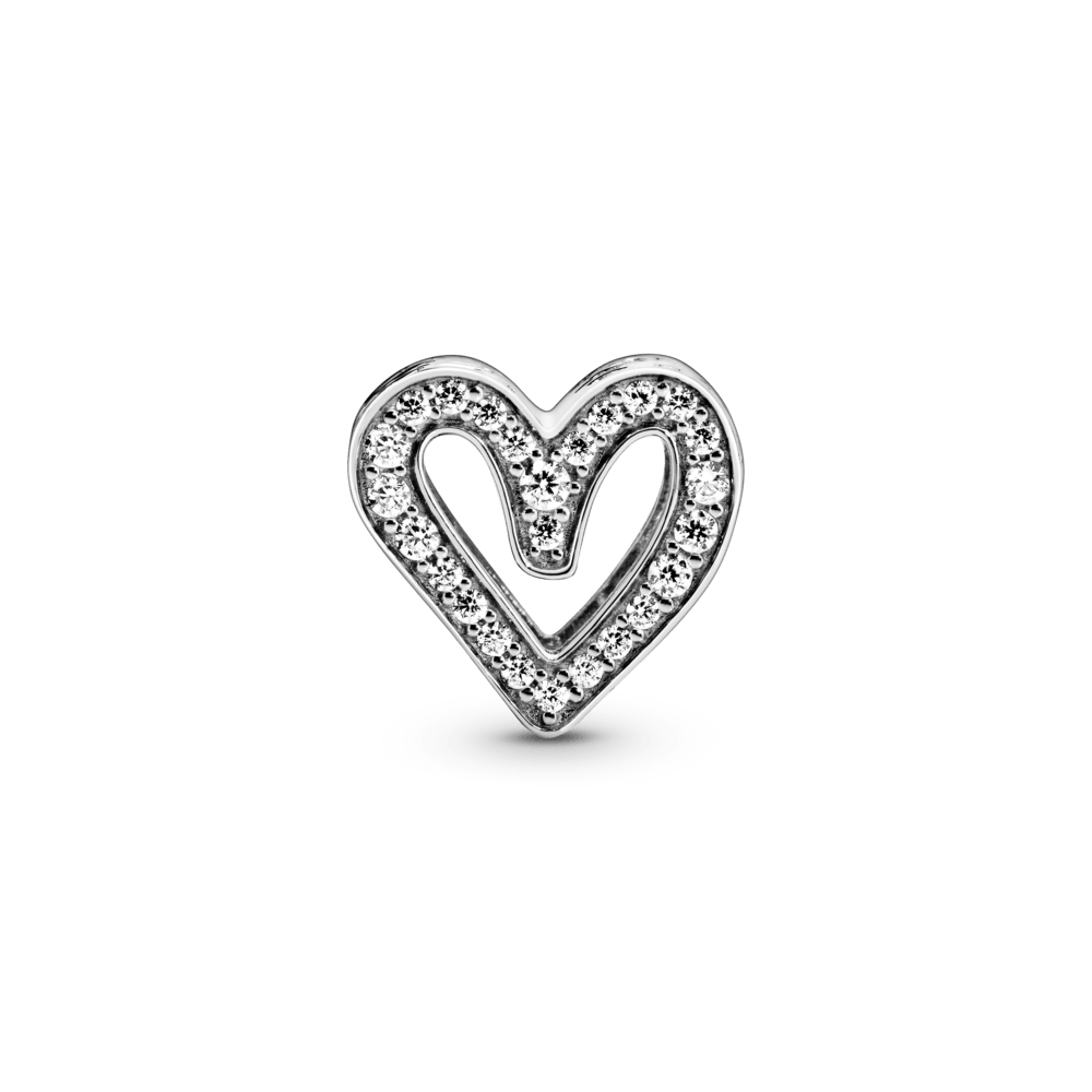 Charm Corazón Resplandeciente de Diseño Libre