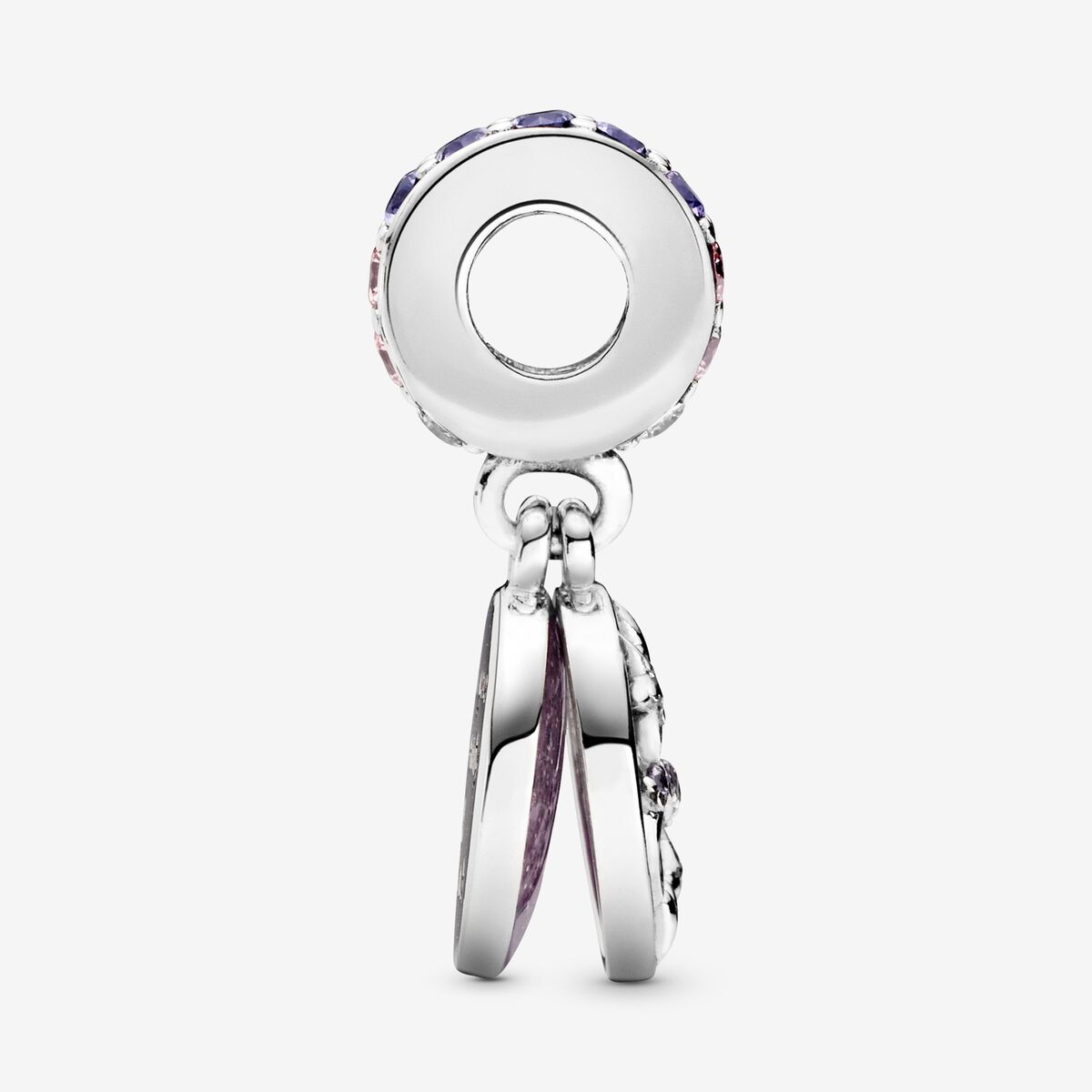 Charm Colgante Corazón Infinito y Estrellas Brillantes