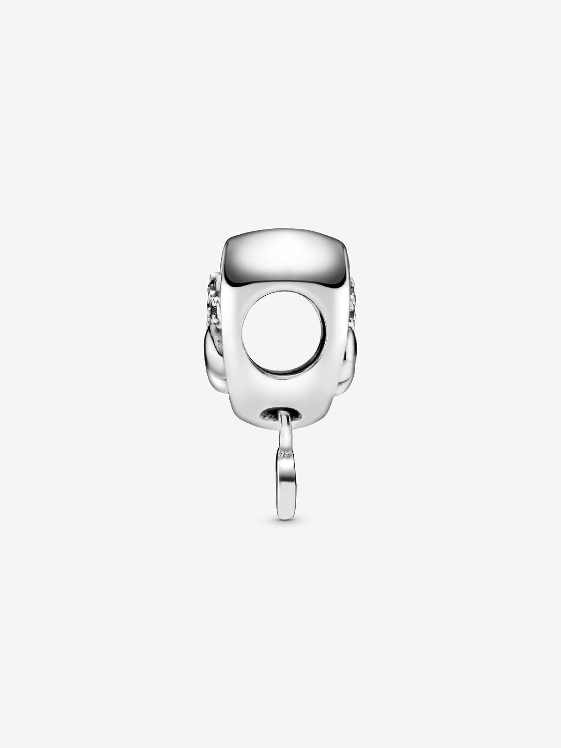 Charm Corazón y Huella Brillante