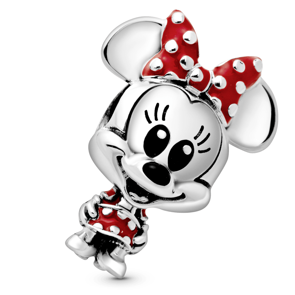 Charm Vestido de lunares y moño de Minnie Mouse de Disney