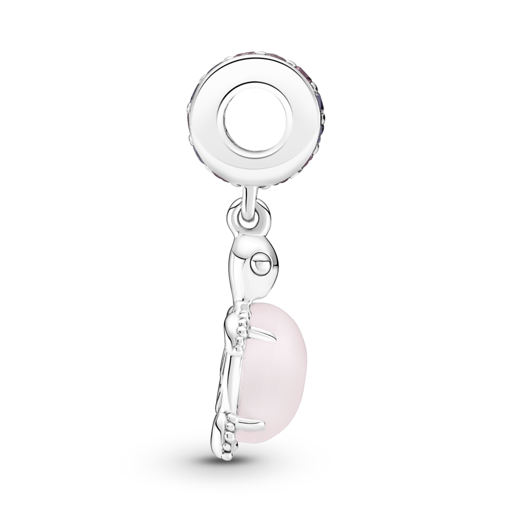 Charm Tortuga Marina Cristal de Murano Rosa