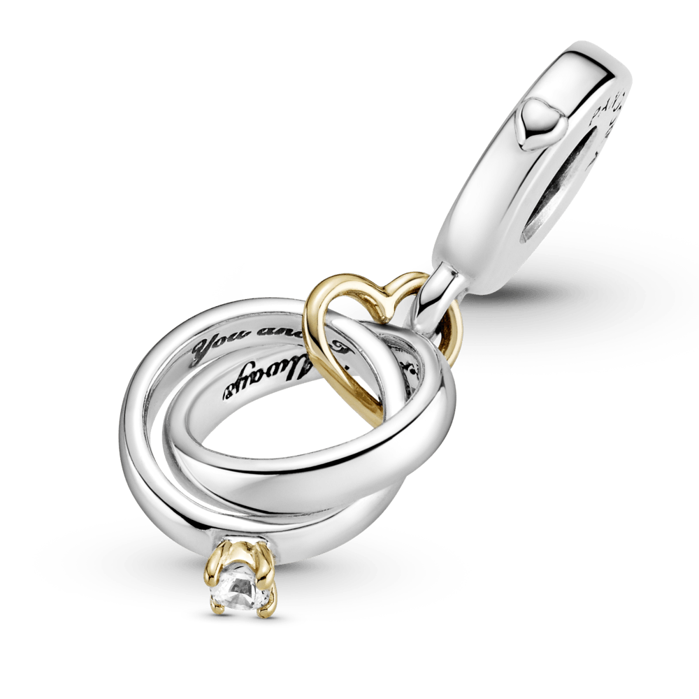 Charm Colgante Anillos de Boda