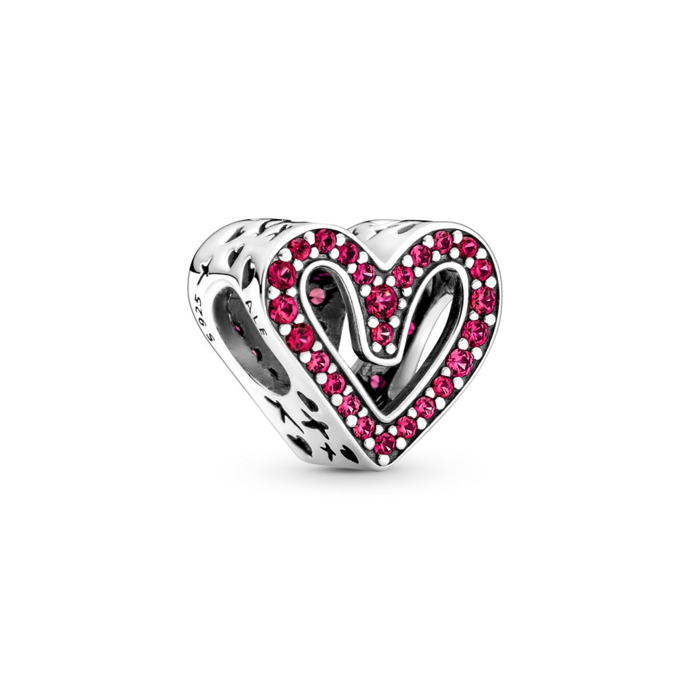 Charm Corazón Rojo Trazo a Mano