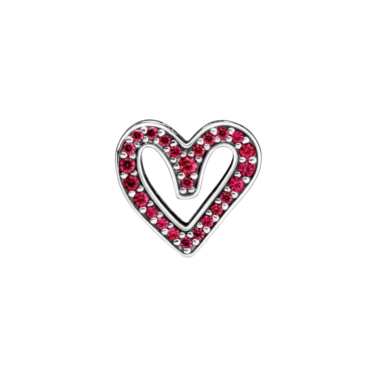 Charm Corazón Rojo Trazo a Mano