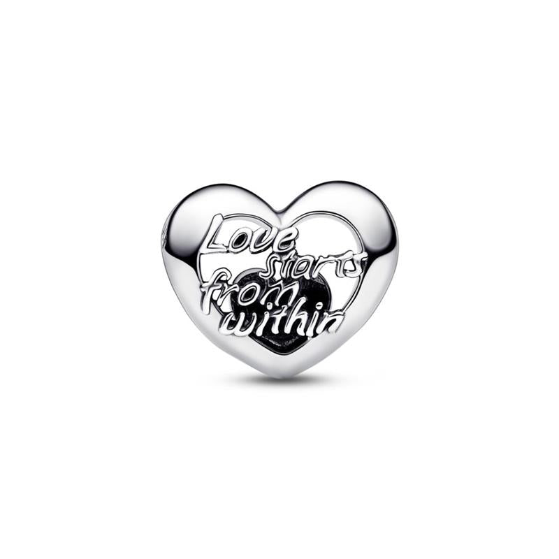 Charm Corazón Filigrana Grabado