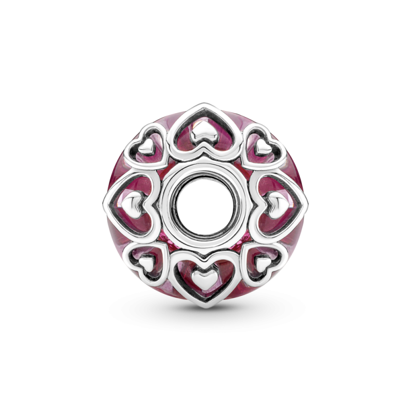 Charm Cristal de Murano Rosa Declara Tu Amor
