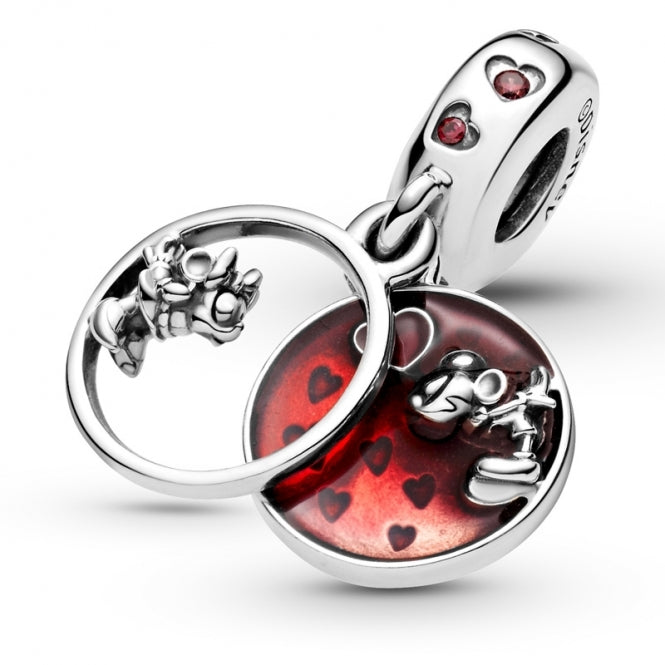 Charm Mickey Mouse y Minnie Mouse Disney de Amor y Besos