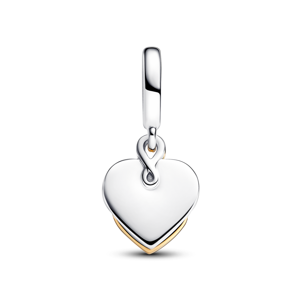 Charm Colgante Doble Corazón de Madre