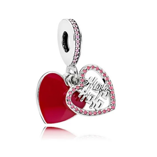 Charm Corazón Doble Felicidad