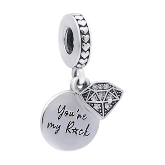 Charm Colgante Tú Eres Mi Roca