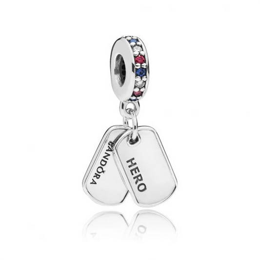 Charm Placa de Mascota HERO