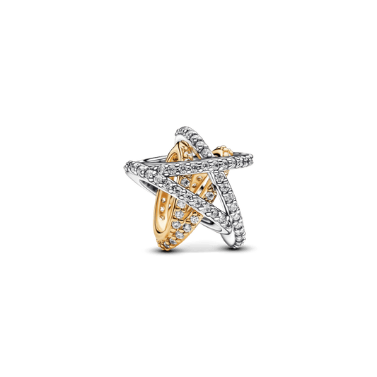 Charm Estrella Cruzada Brillante