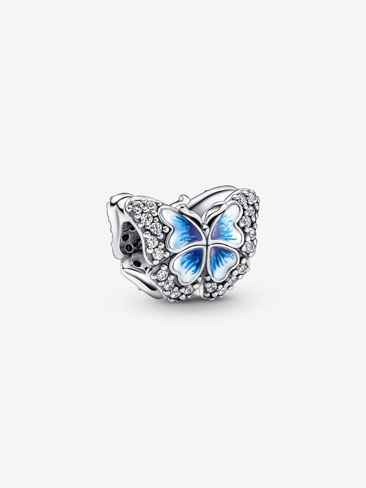 Charm Mariposa Azul Brillante