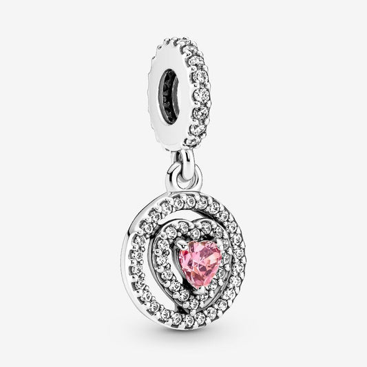 Charm Colgante Doble Halo Brillante