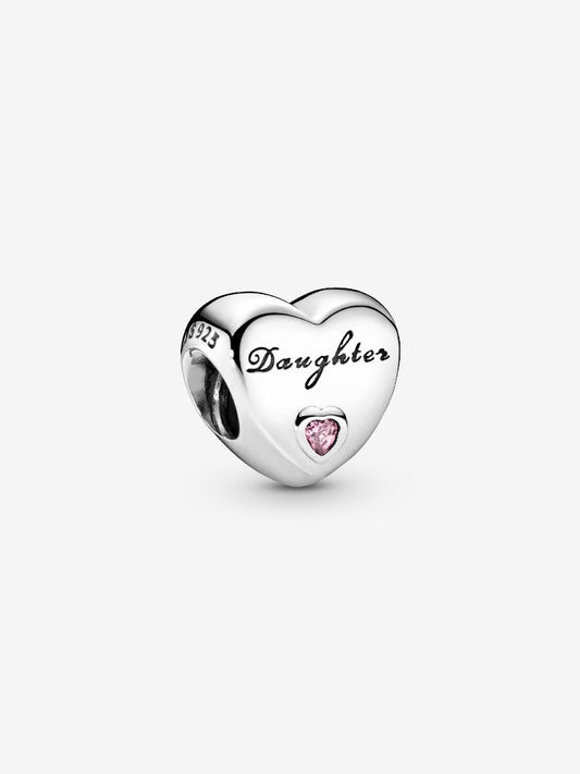 Charm Corazón de Hija Rosa