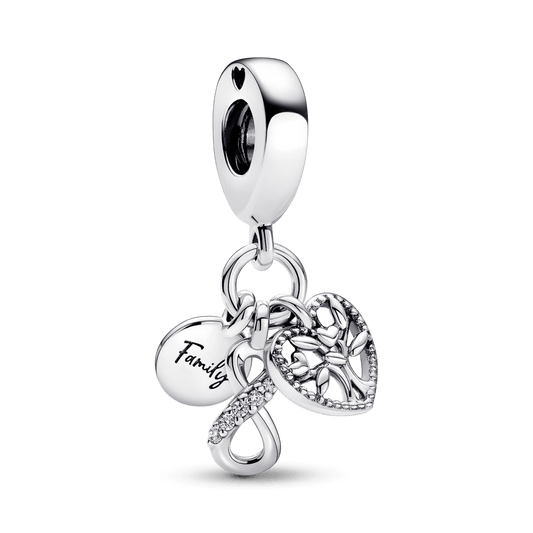 Charm de Familia Triple Infinito