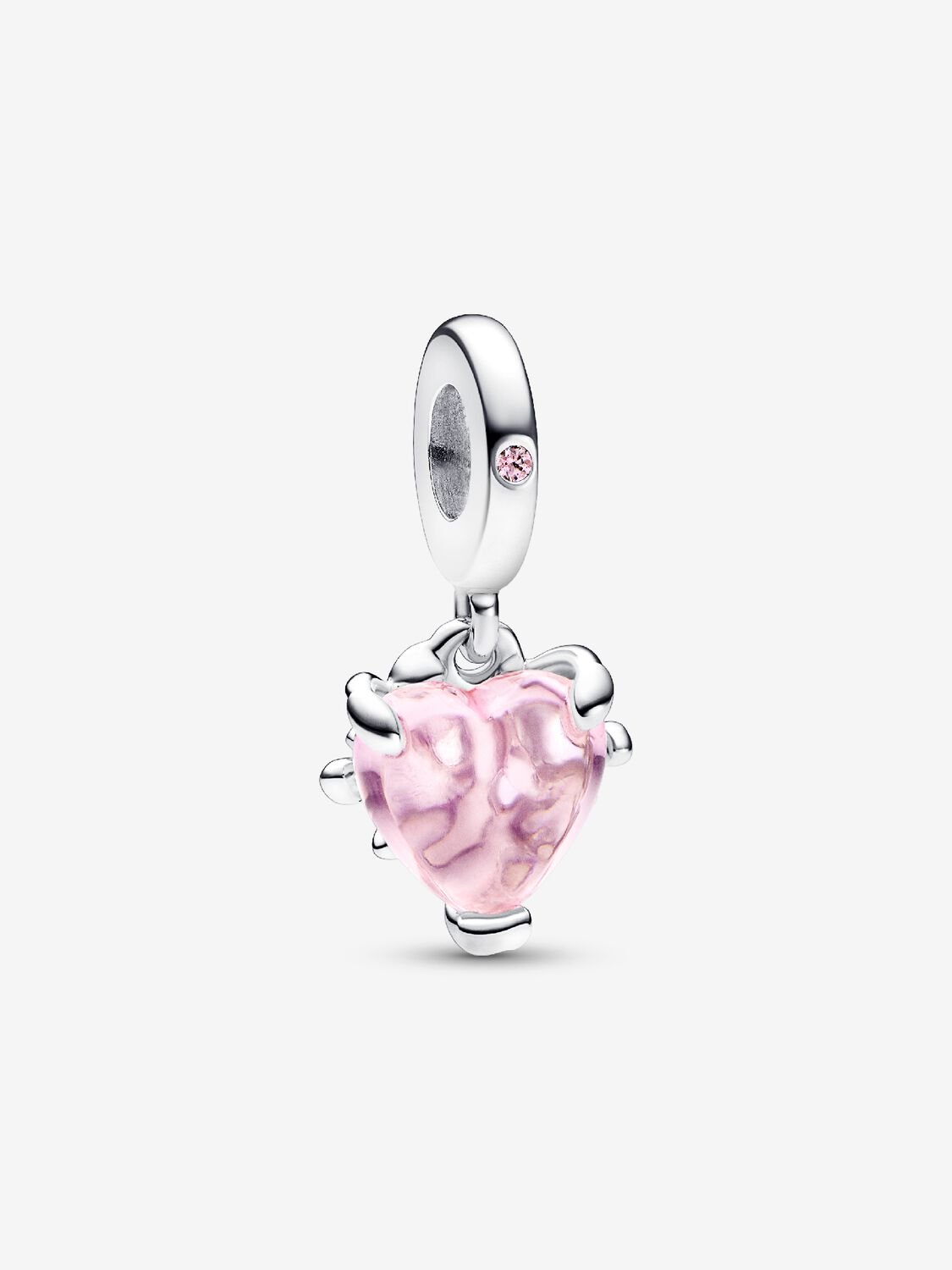 Charm Árbol genealógico rosa y encanto de corazón