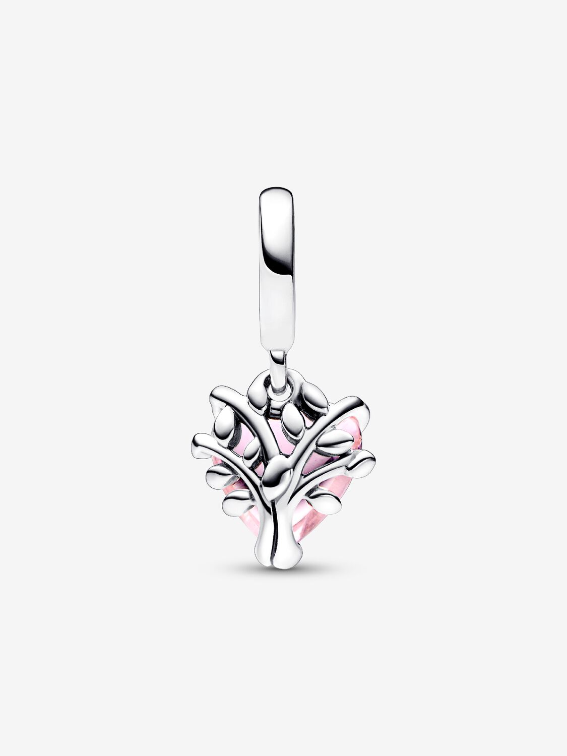 Charm Árbol genealógico rosa y encanto de corazón