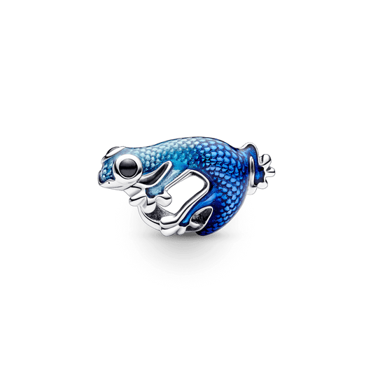 Charm Gecko Azul Metalico