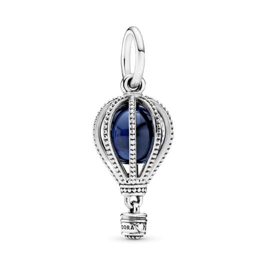 Charm Colgante de Viaje Globo Aerostático Azul Oscuro