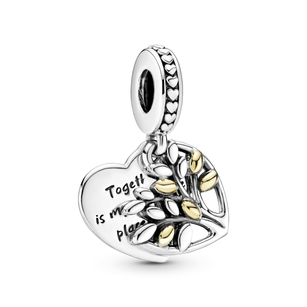 Charm colgante Corazón de Arbol Genealógico