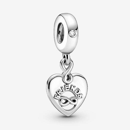 Charm Colgante Corazón Amigos Para Siempre