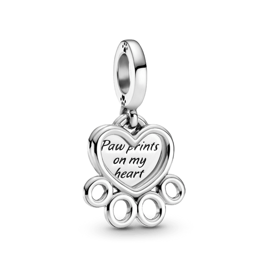Charm de corazones e impresión de patita