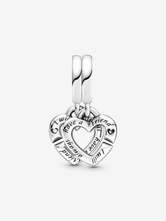 Charm Hermanas Unidas Corazones Divididos