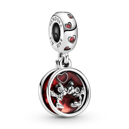 Charm Mickey Mouse y Minnie Mouse Disney de Amor y Besos